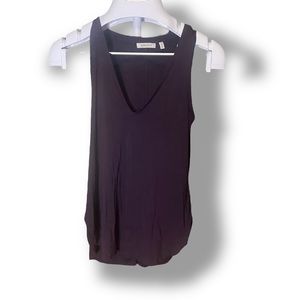 Babaton v neck Tank top XS purple